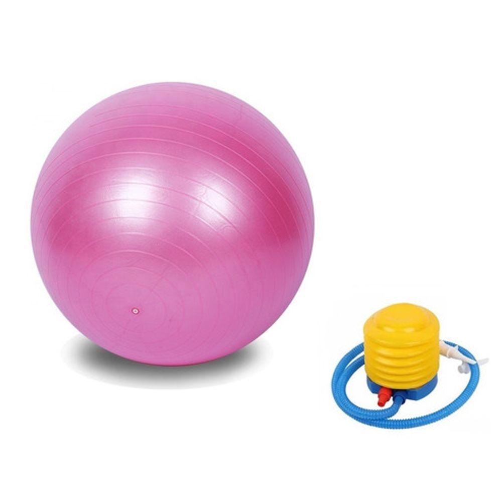 Pelota Balon Pilates 65cm Fitball + 1 Inflador Welife Rosado-0