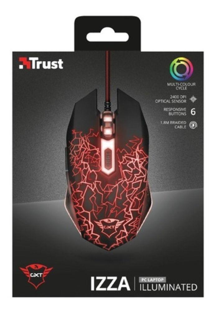 Mouse Gamer Trust Gxt 105 2400 Dpi 6 Botones-6