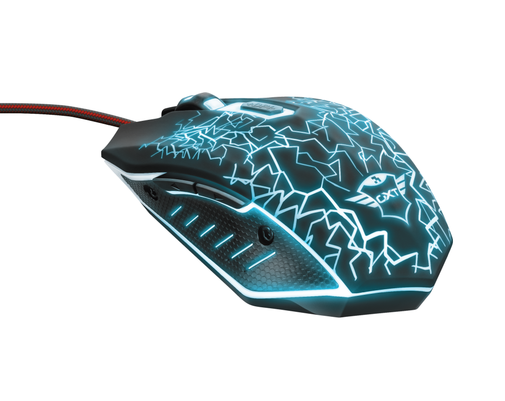 Mouse Gamer Trust Gxt 105 2400 Dpi 6 Botones-1