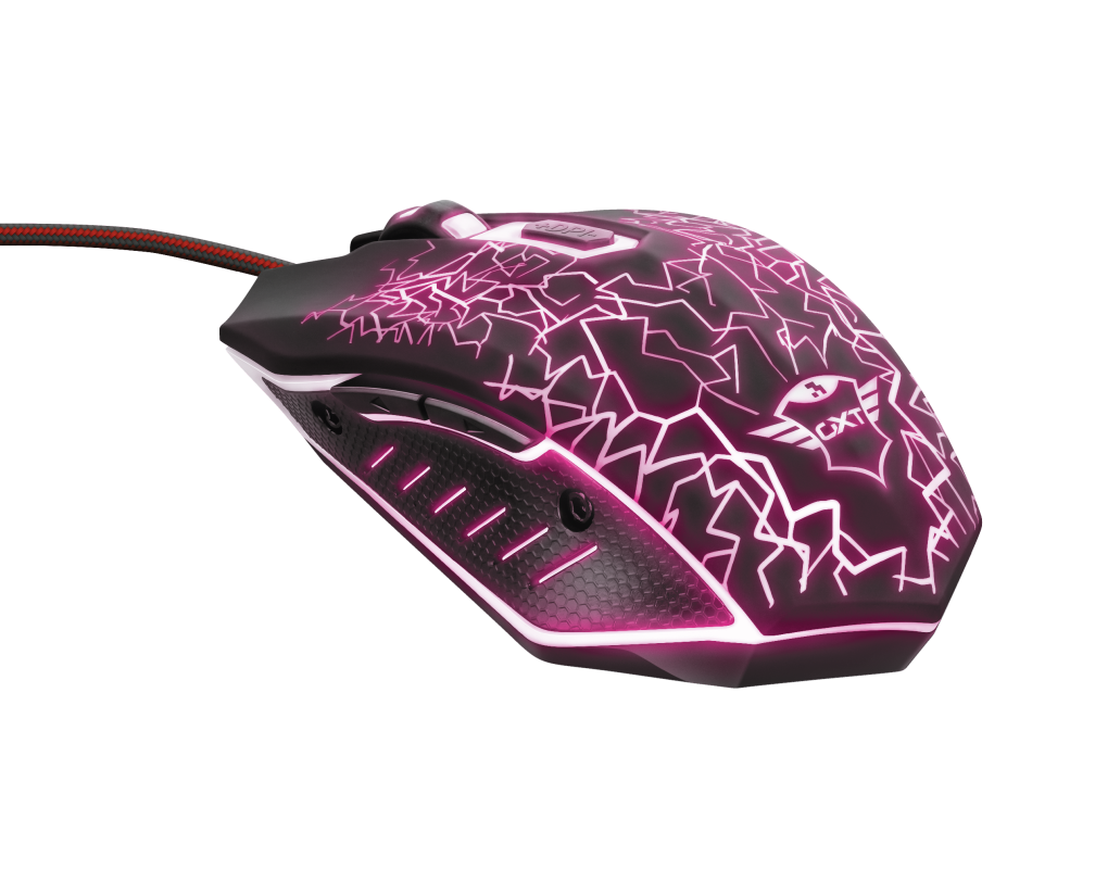 Mouse Gamer Trust Gxt 105 2400 Dpi 6 Botones-2