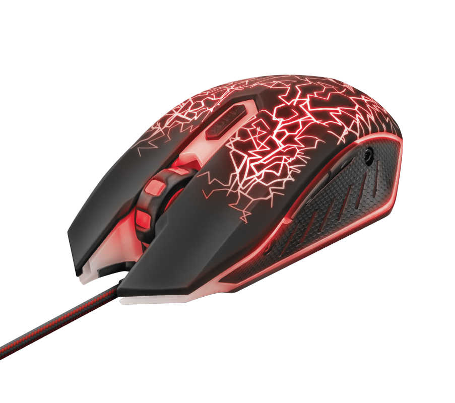 Mouse Gamer Trust Gxt 105 2400 Dpi 6 Botones-4