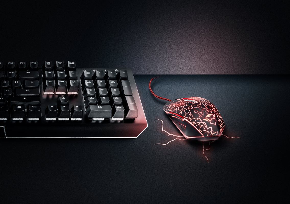 Mouse Gamer Trust Gxt 105 2400 Dpi 6 Botones-7