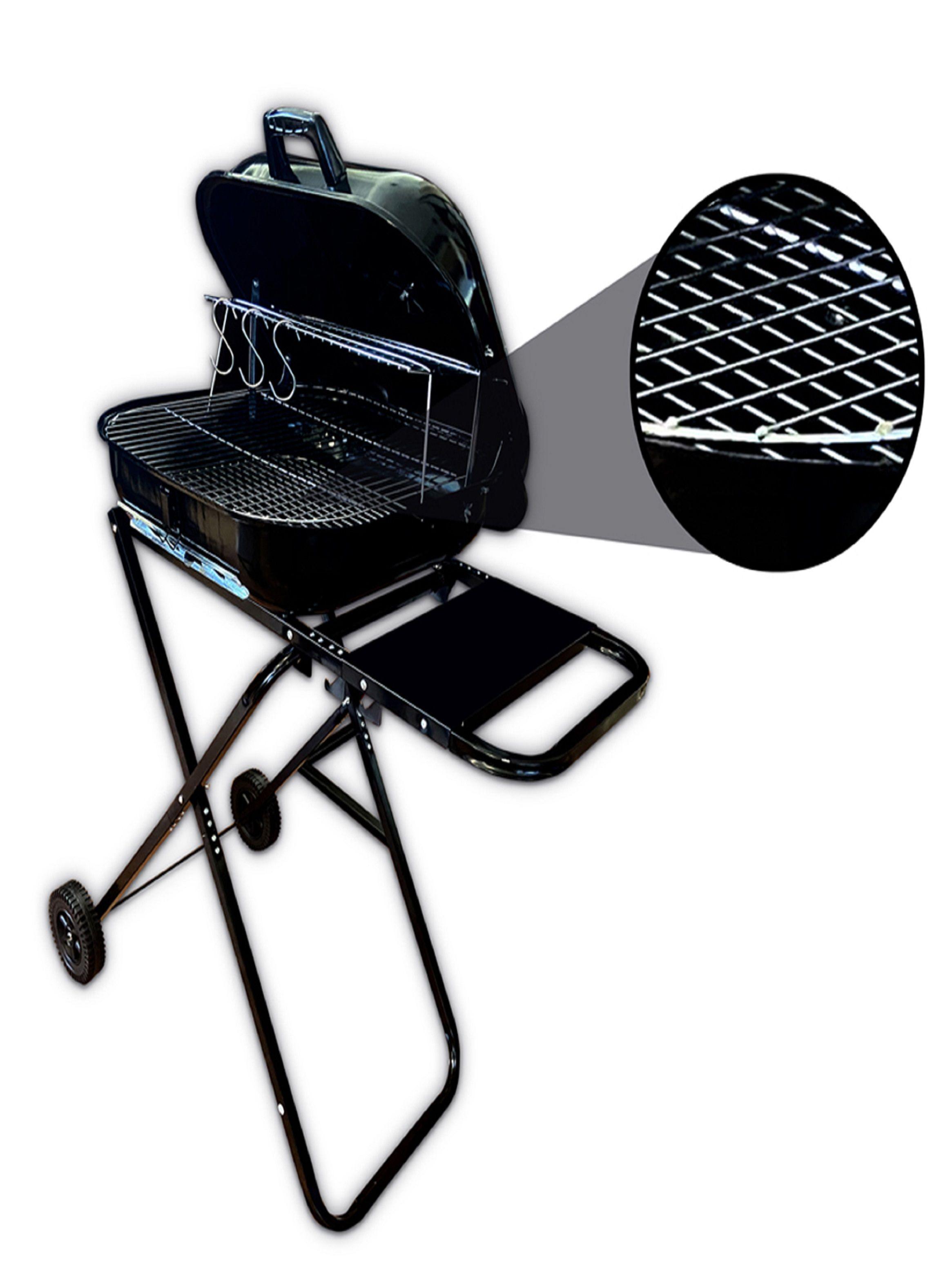 Parrilla Plegable con Ruedas-3