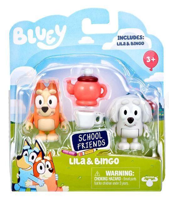 Pack 2 Figura de Acción Bluey - Lila y Bingo-1