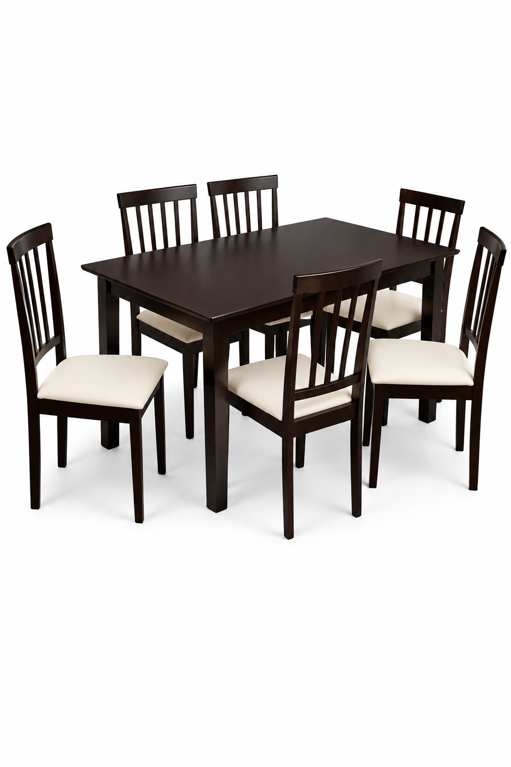 COMEDOR MADERA 6 SILLAS COLOR CHOCOLATE modelo manchester-0