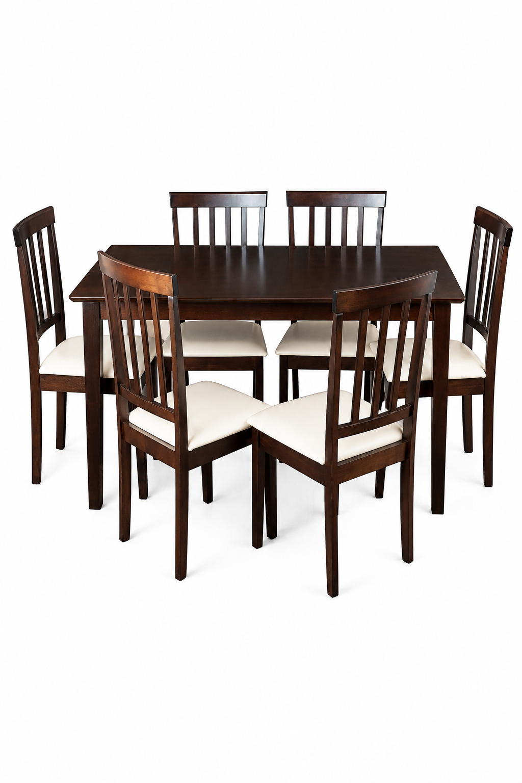 COMEDOR MADERA 6 SILLAS COLOR CHOCOLATE modelo manchester-1