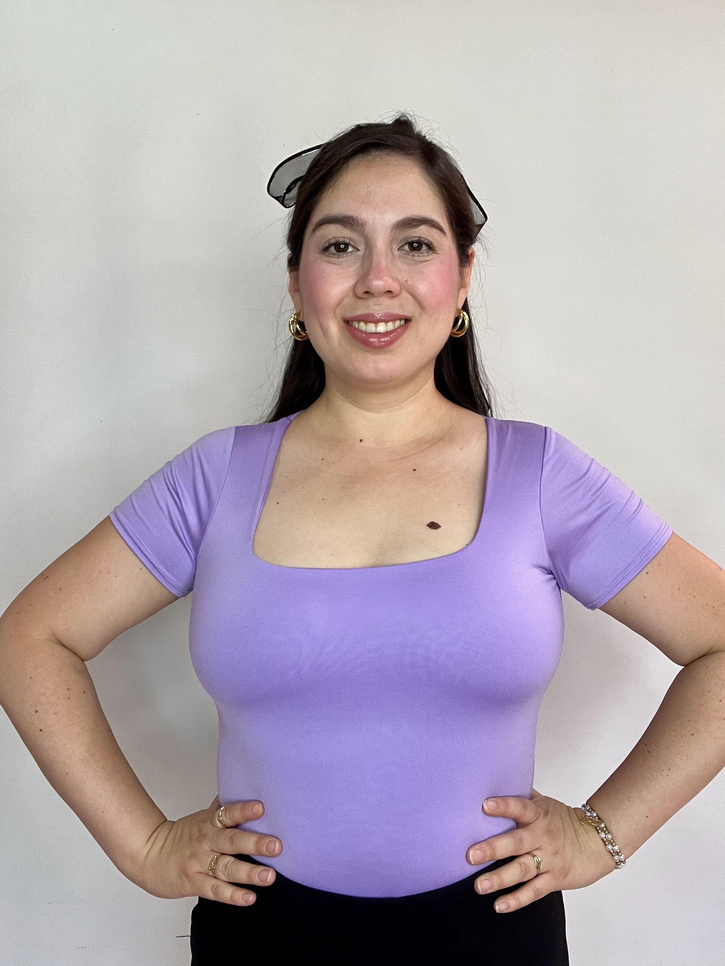 Body Mujer Lila Escote Cuadrado Espalda Cerrada-2