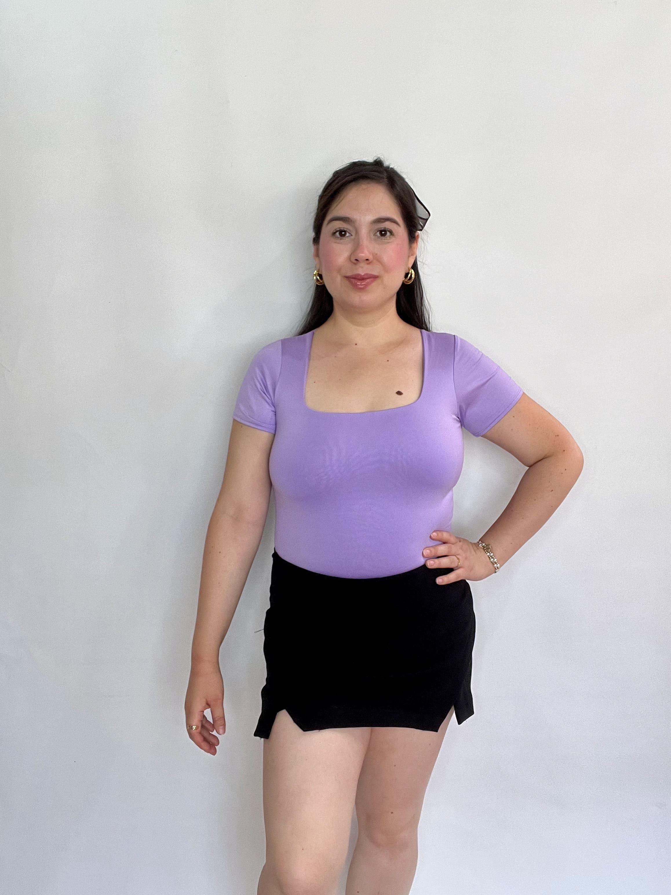 Body Mujer Lila Escote Cuadrado Espalda Cerrada-5