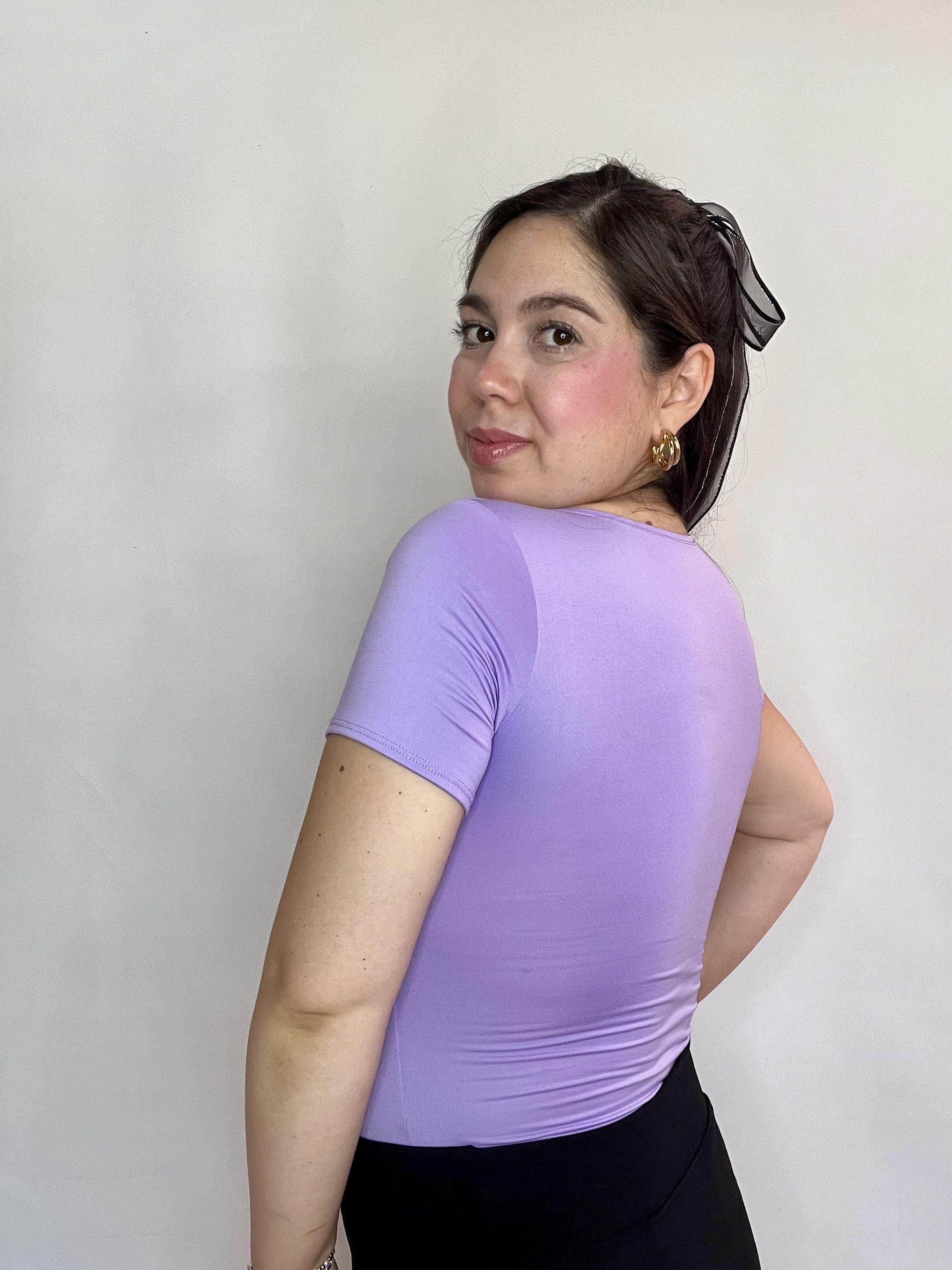 Body Mujer Lila Escote Cuadrado Espalda Cerrada-7