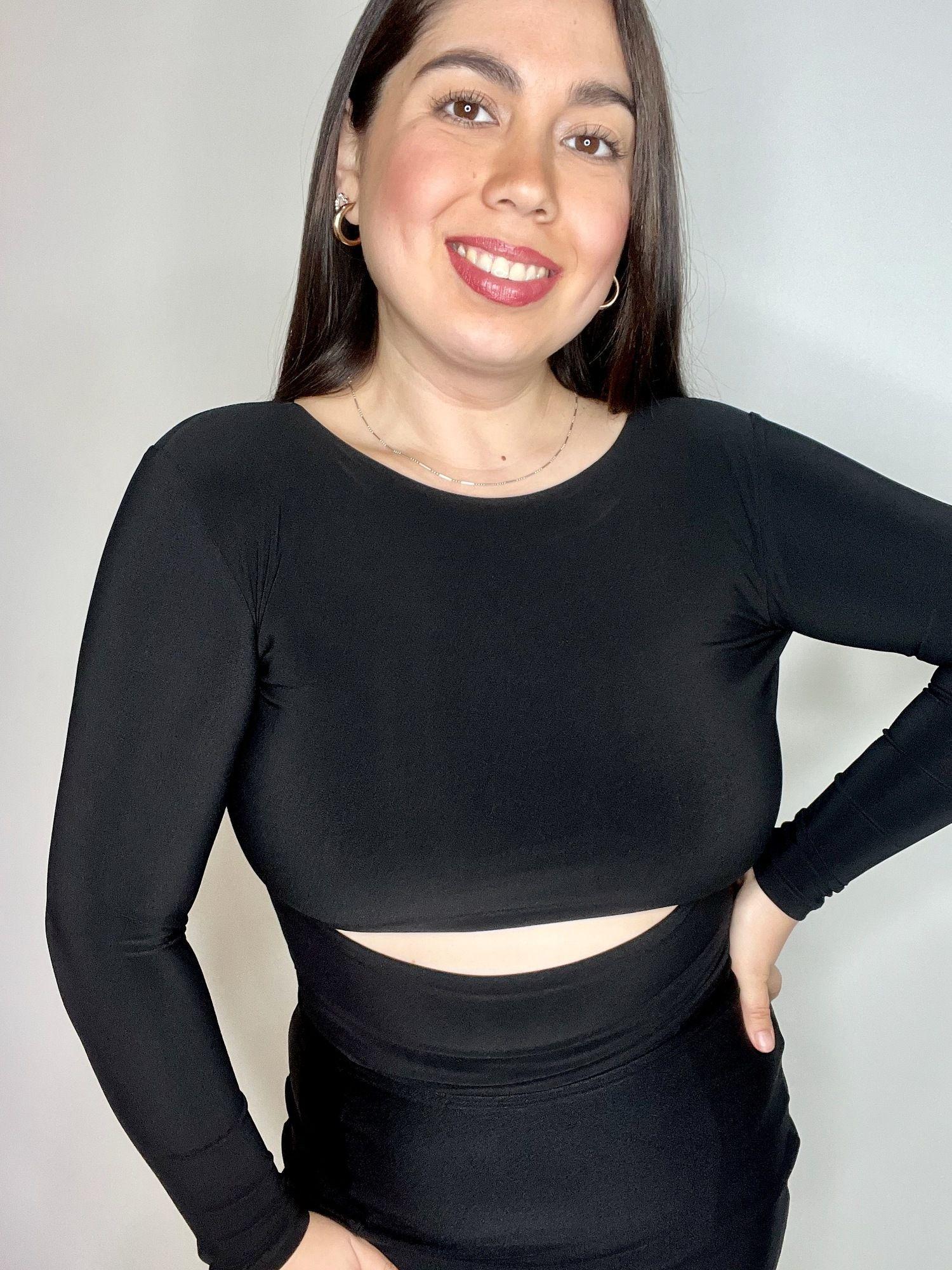 Polera Abertura Negro-2