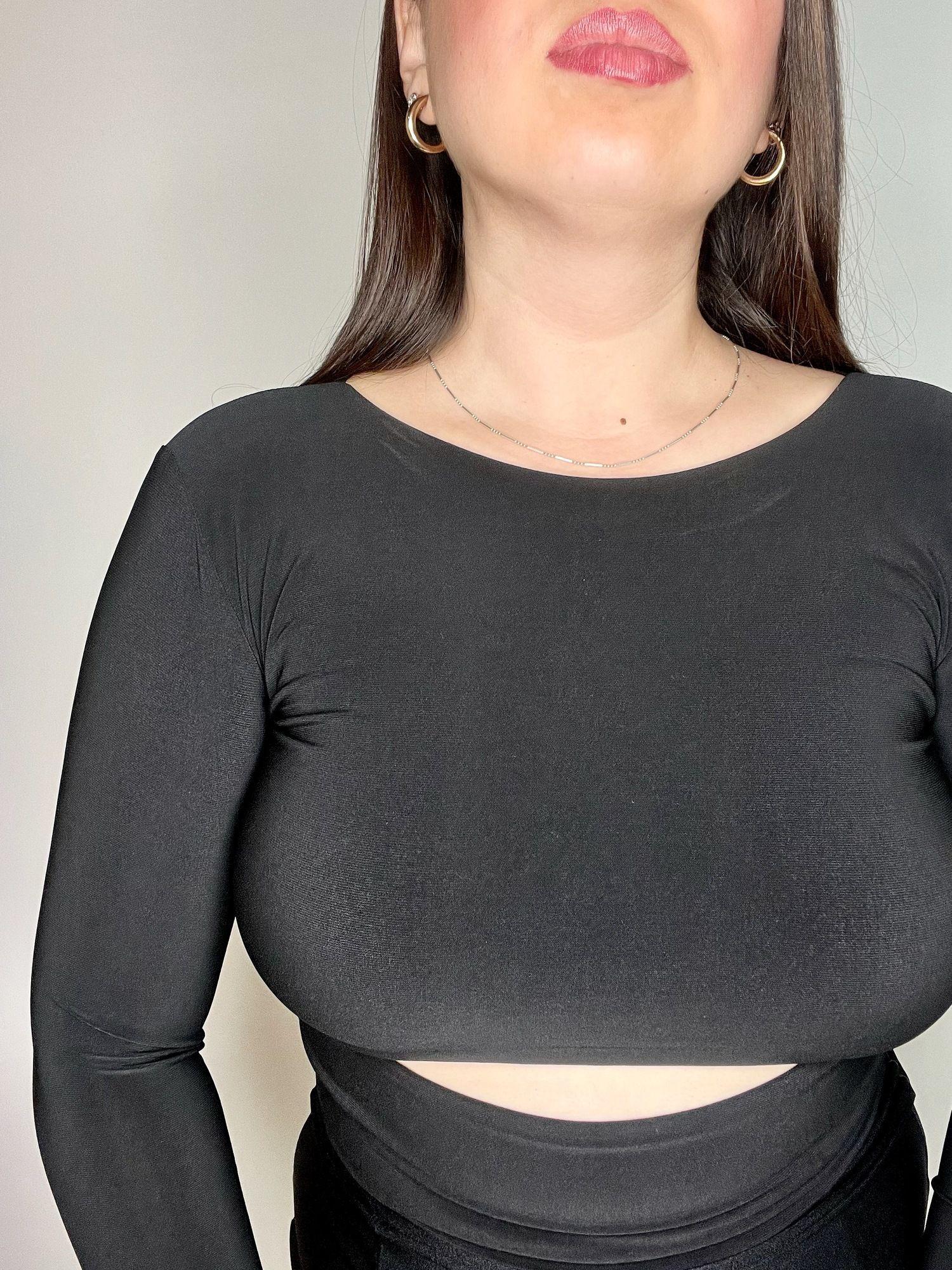 Polera Abertura Negro-5