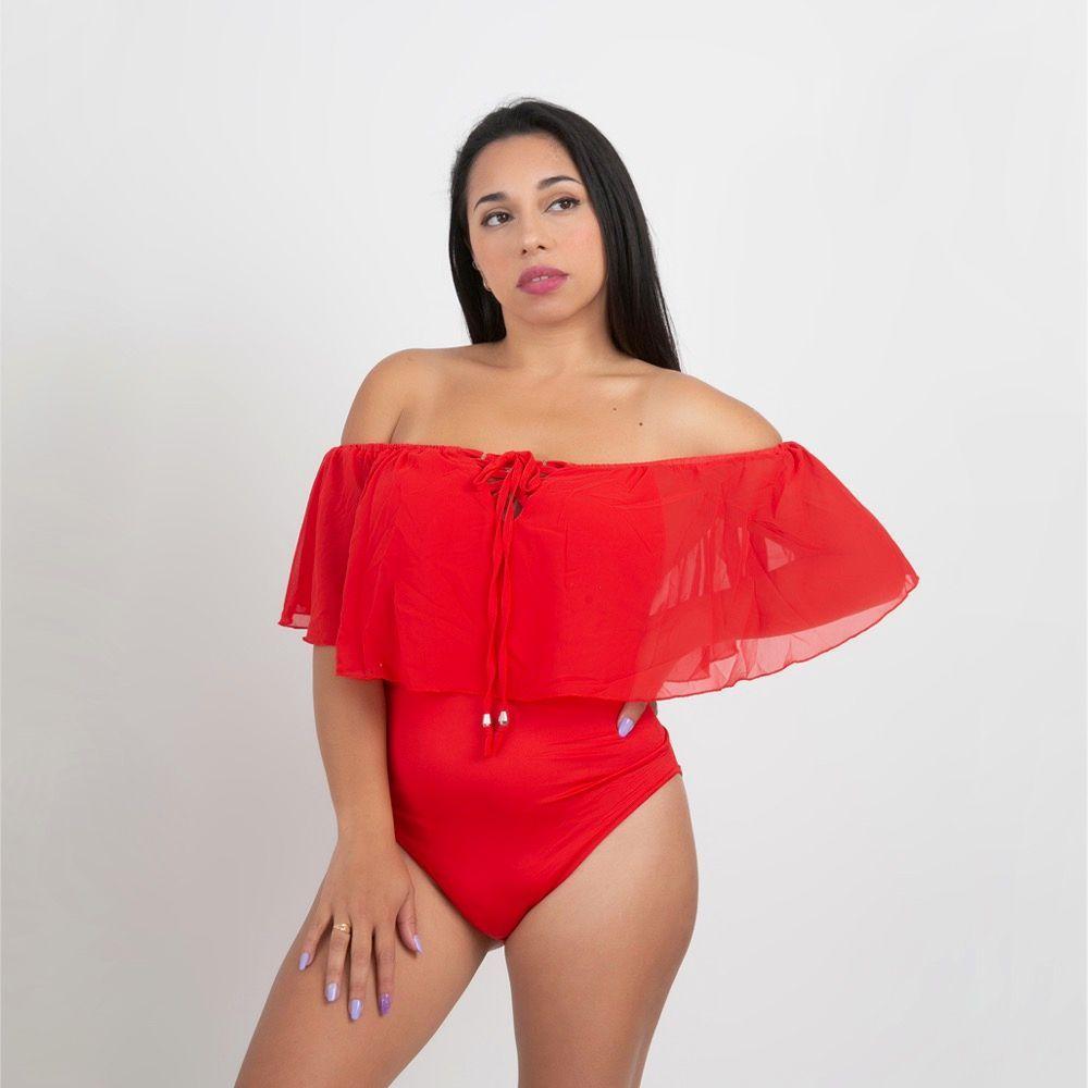 Body Escote Vuelos Rojo-0