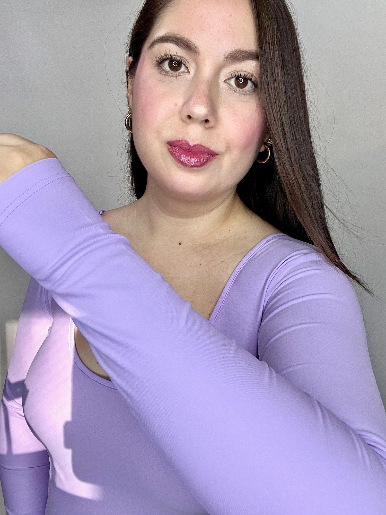 Body Escote Redondo Lila-7