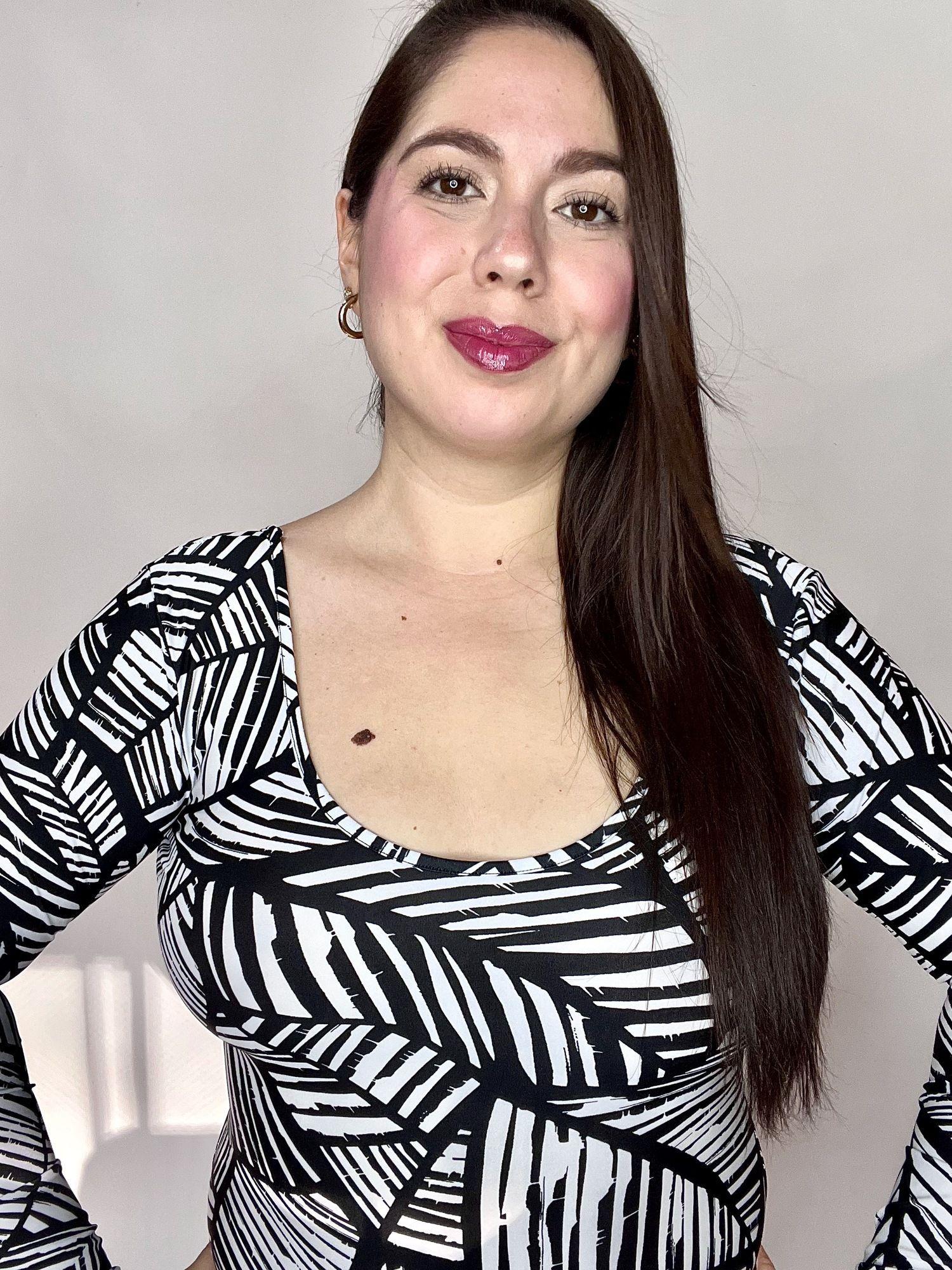 Body Escote Redondo Blanco Negro-3