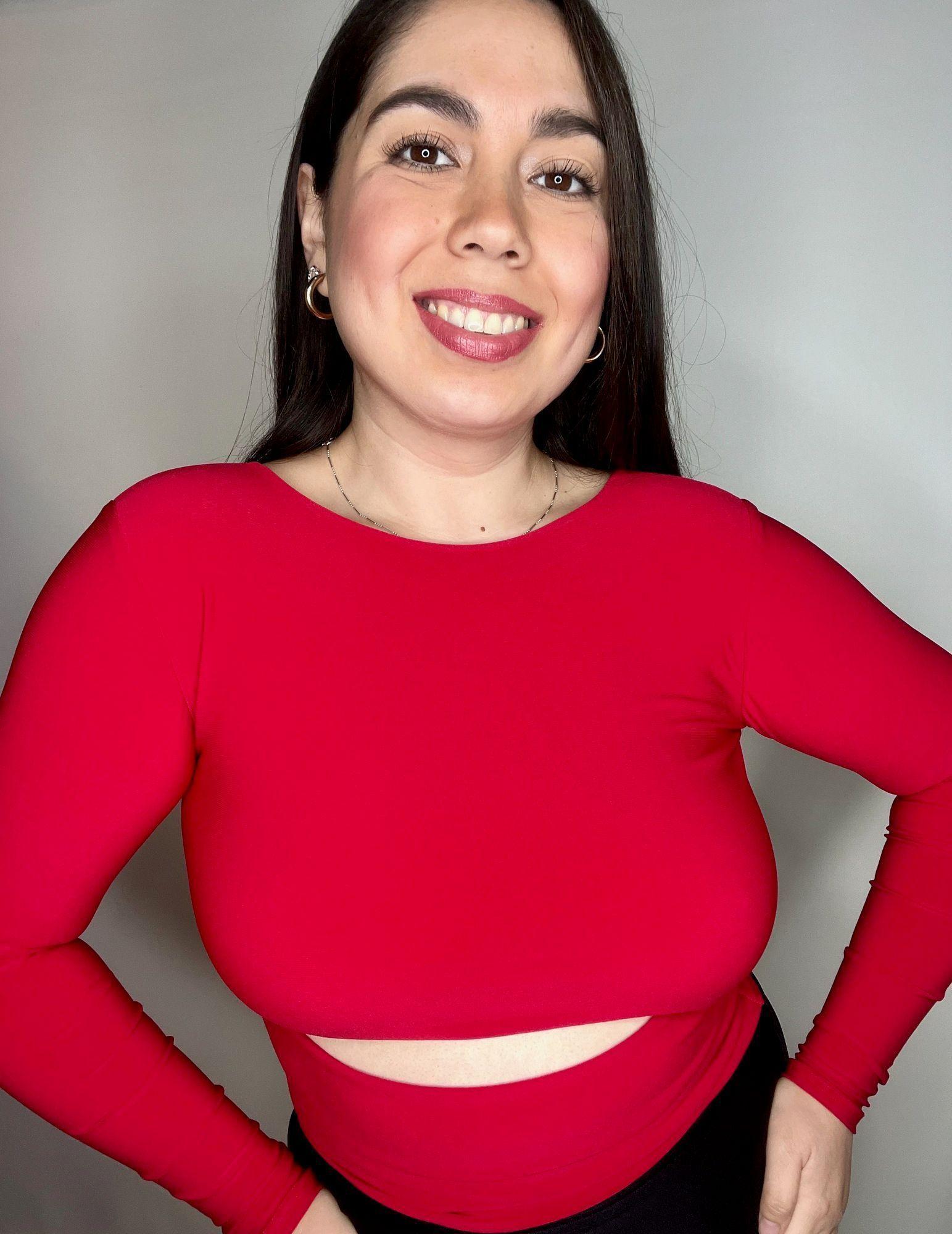 Polera Abertura Roja-2