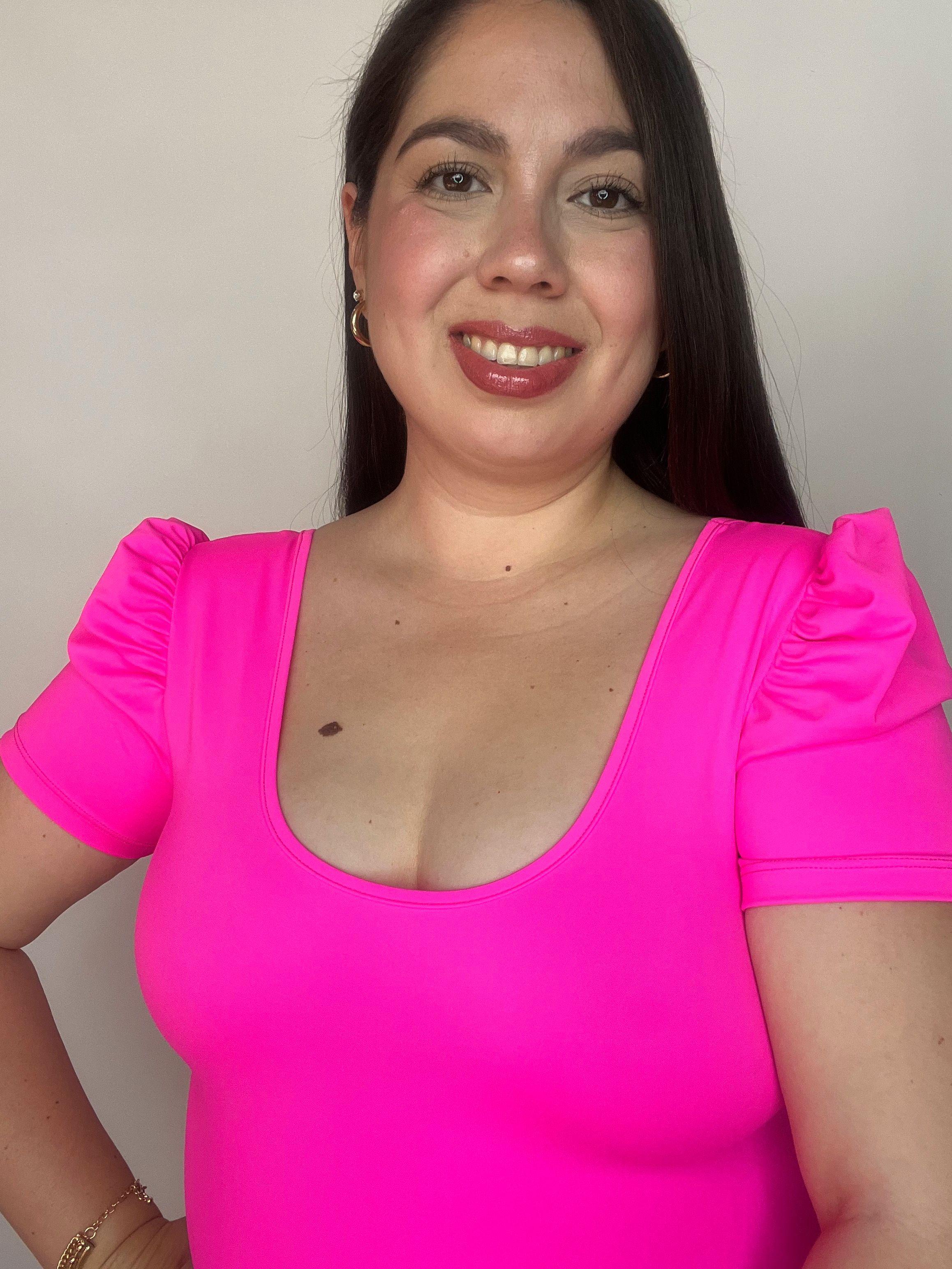 Body Mujer Escote Redondo Manga Corta Princesa-2