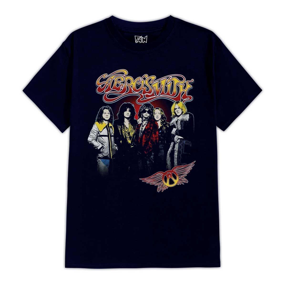 POLERA ESTAMPADA AEROSMITH INSTEGRANTES-0