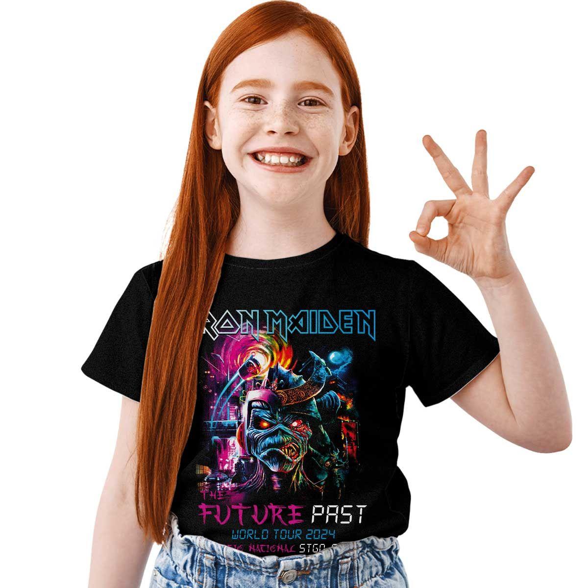 POLERA ESTAMPADA NIÑO IRON MAIDEN FUTURE PAST 2024-1