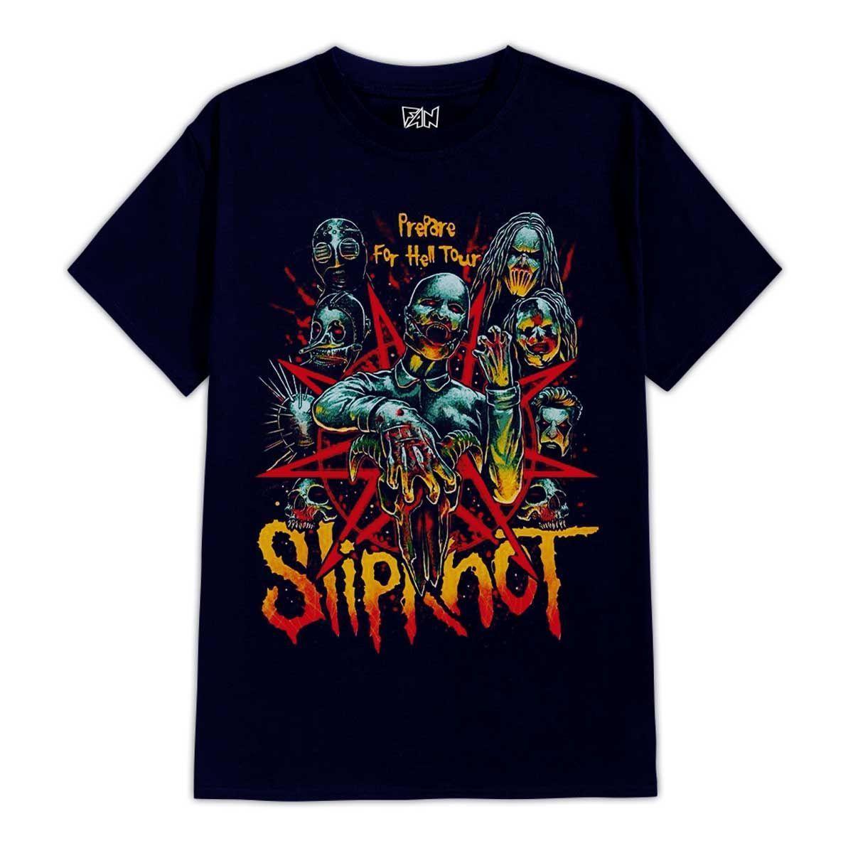POLERA ESTAMPADA SLIPKNOT ROCK METAL-0