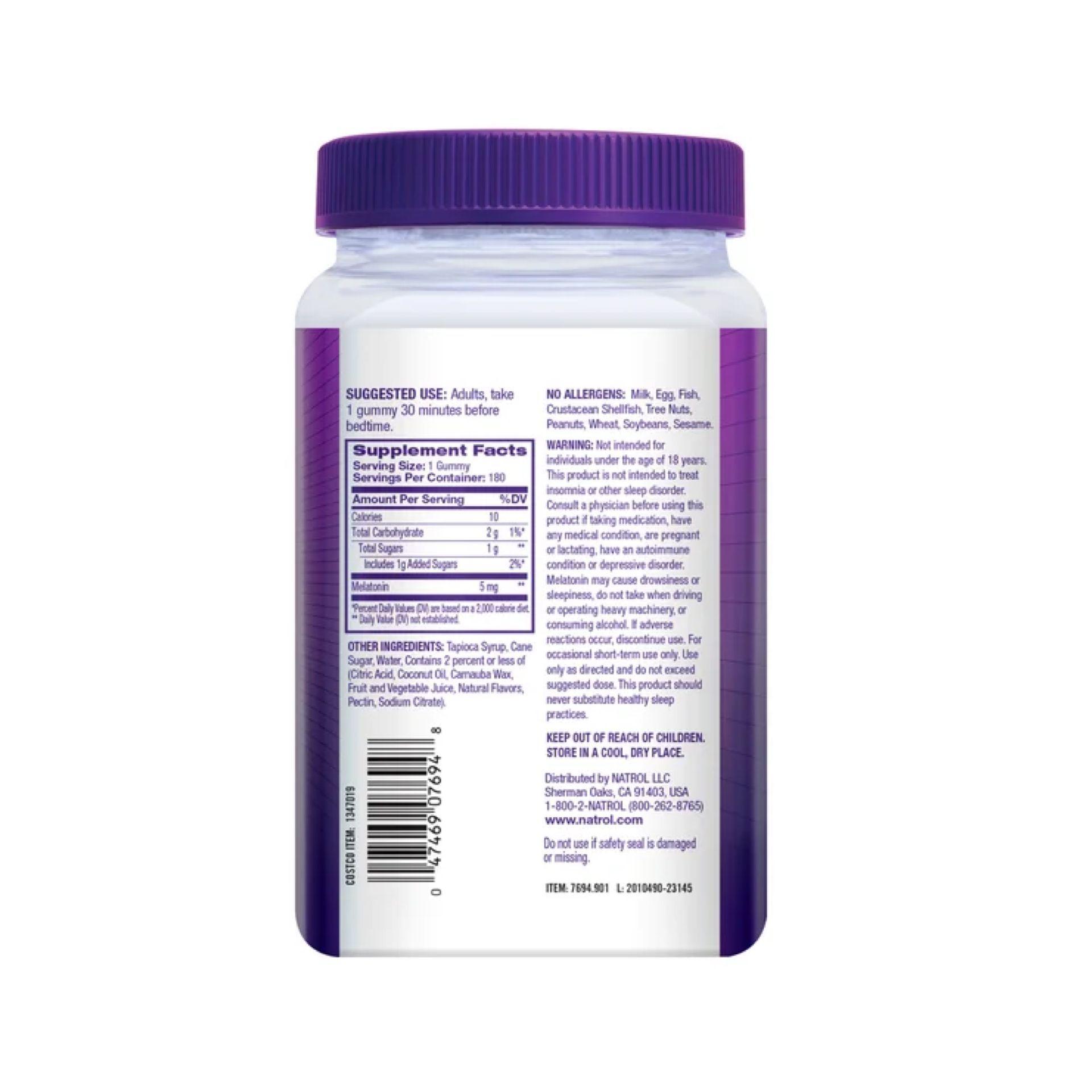 Natrol Melatonina 5mg (180 gomitas)-1