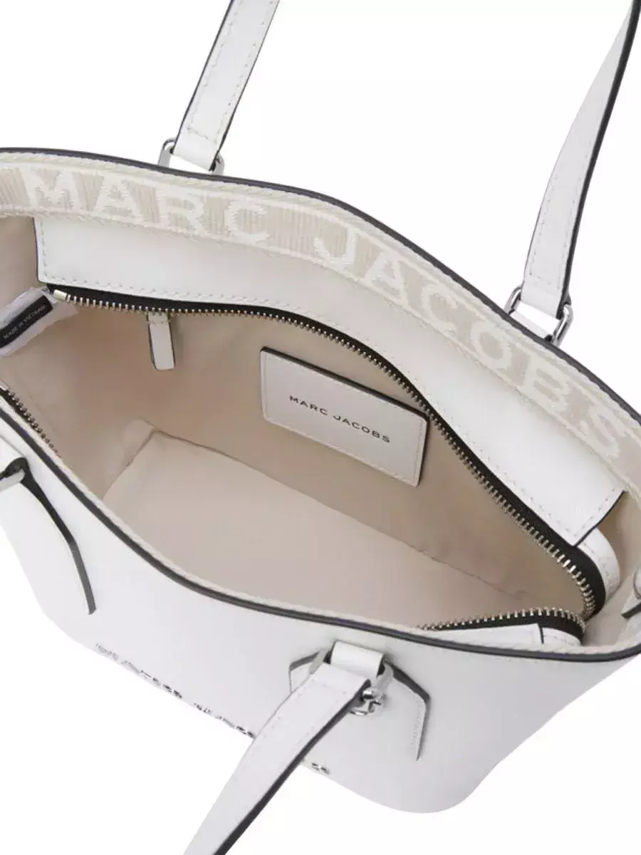 Marc Jacobs Saffiano Leather Small Tote Cotton-4