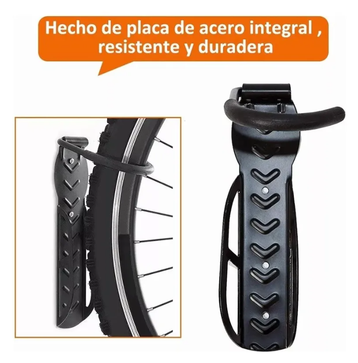 Pack 3 Porta Bicicleta Pared Gancho Para Colgar Soporte Bicicleta-1