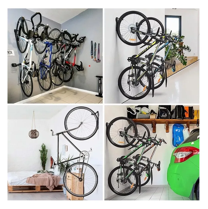 Pack 3 Porta Bicicleta Pared Gancho Para Colgar Soporte Bicicleta-5