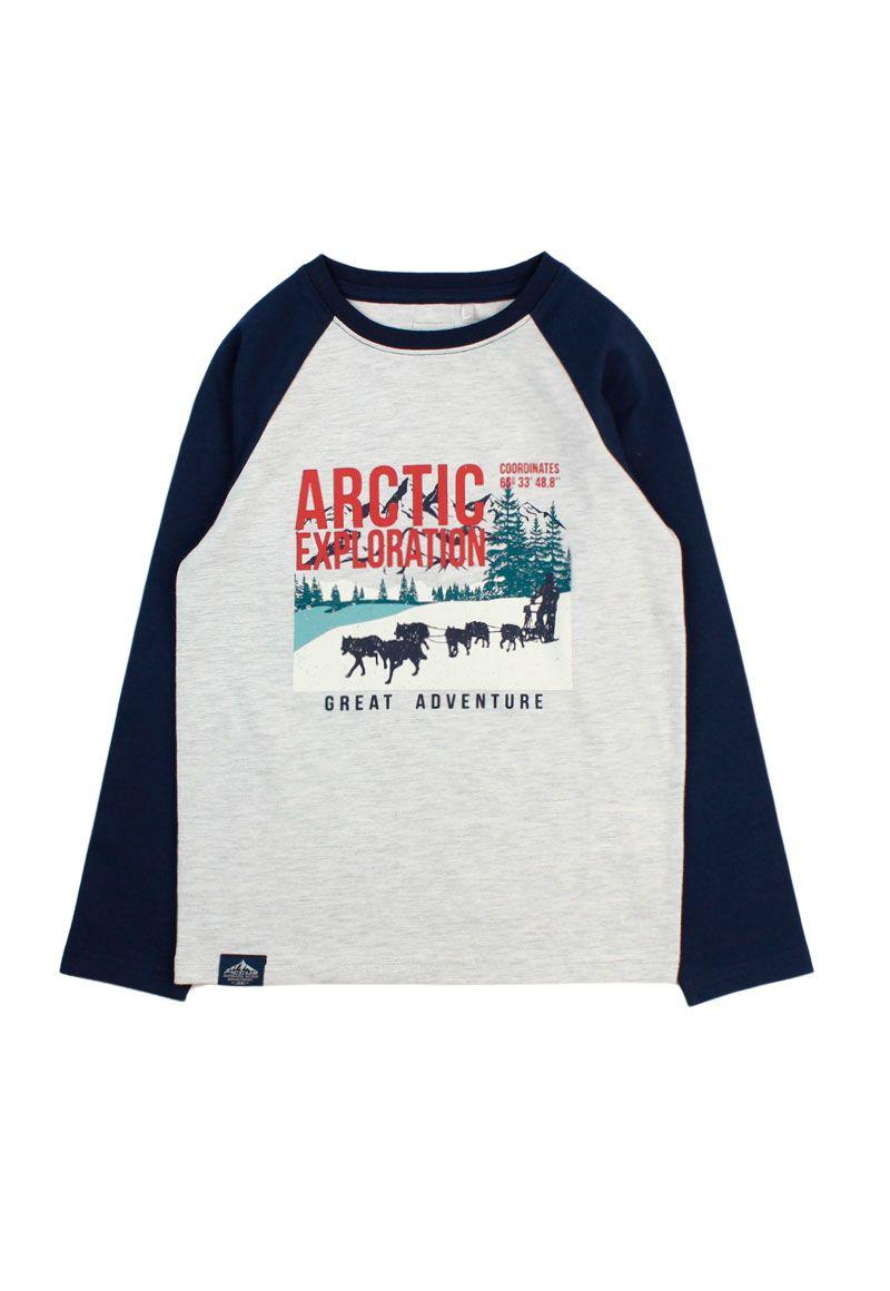 Polera kids niño m/ raglan arctic 229-0
