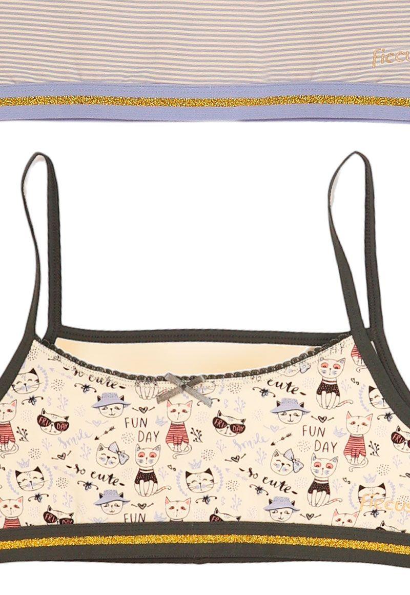 Pack doble sostén kids niña ficcus 646m-2