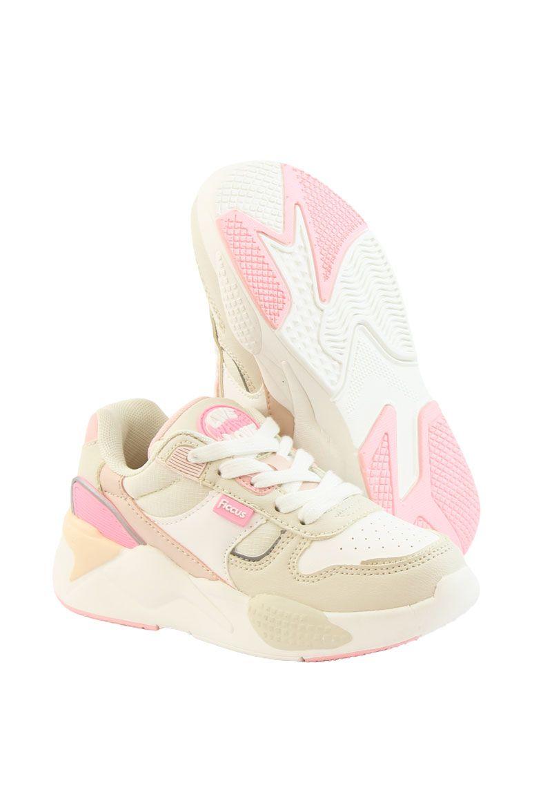 Zapatilla sport velcro elástico junior niña 913-3