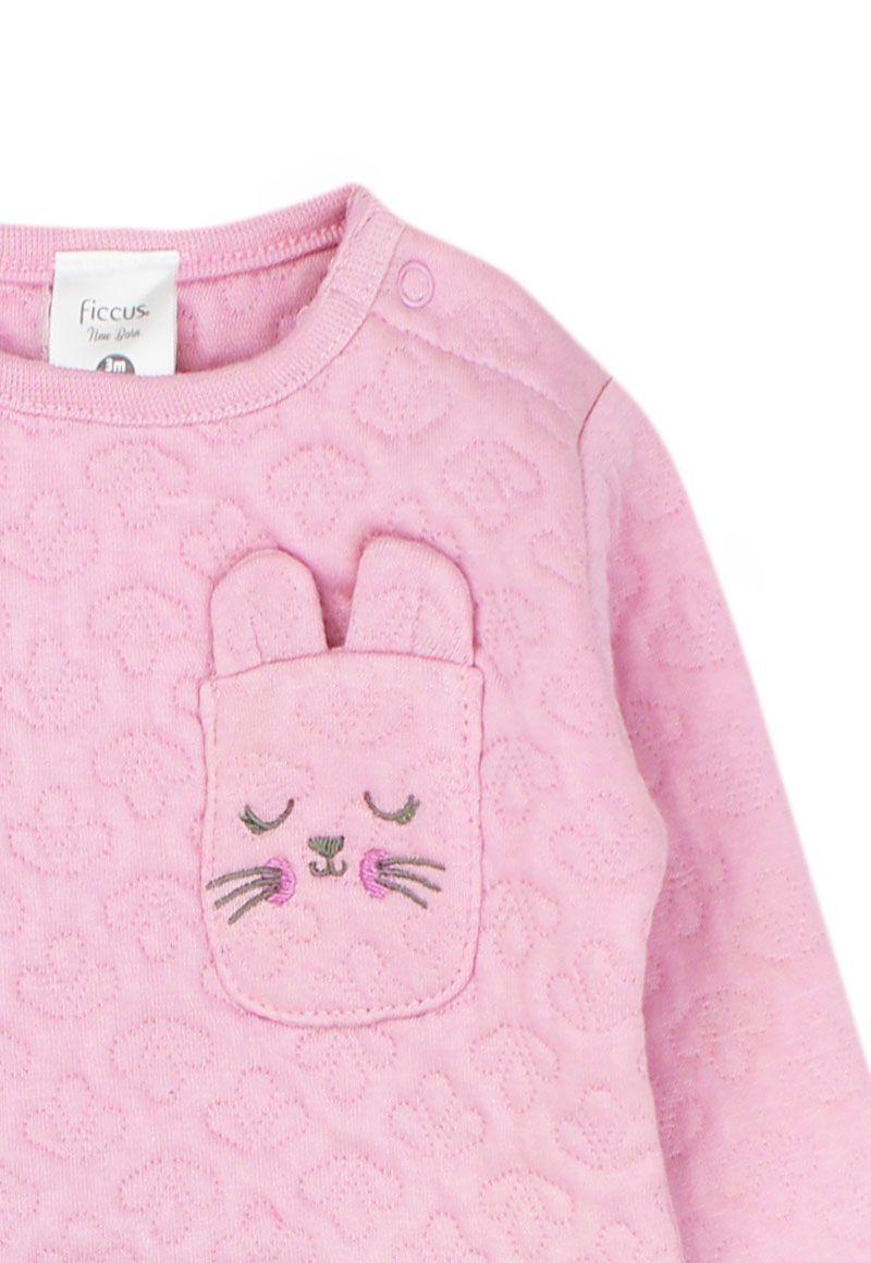 Conjunto newborn niña textura kitty 121-2