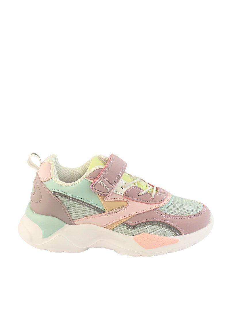 Zapatilla sport velcro elástico w24 niña 909-0