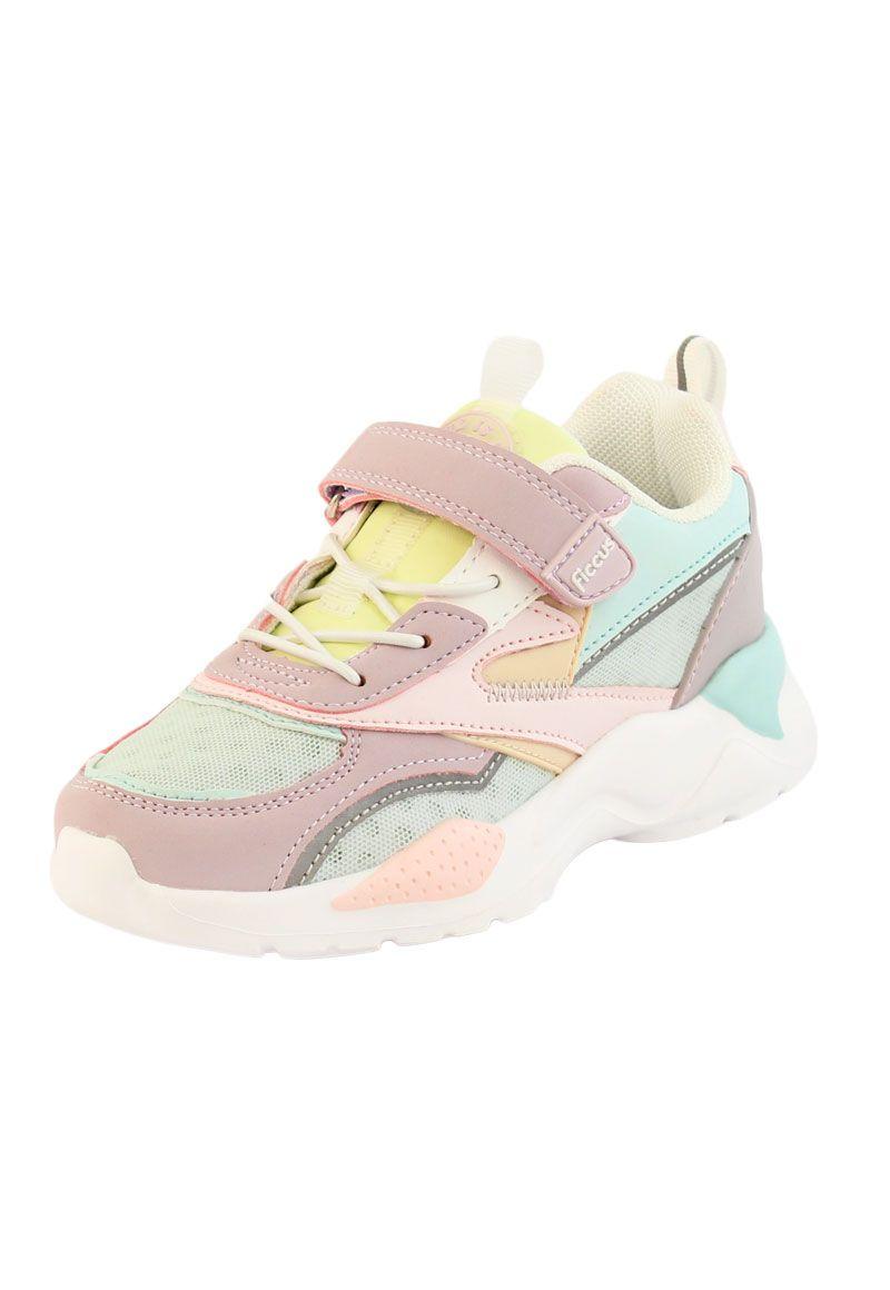 Zapatilla sport velcro elástico w24 niña 909-1