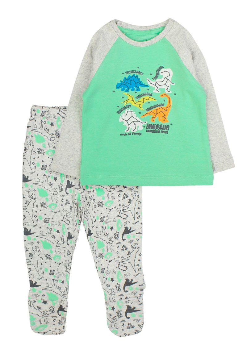 Pijama bb niño algodón m/ raglan 177-4