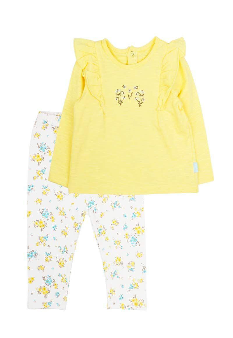 Conjunto newborn niña algodón daisies 121-0