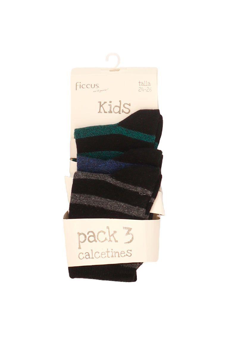 Pack 3 calcetines kids niño ficcus 651m-0