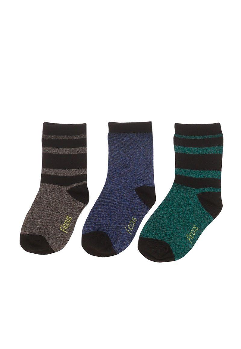 Pack 3 calcetines kids niño ficcus 651m-1