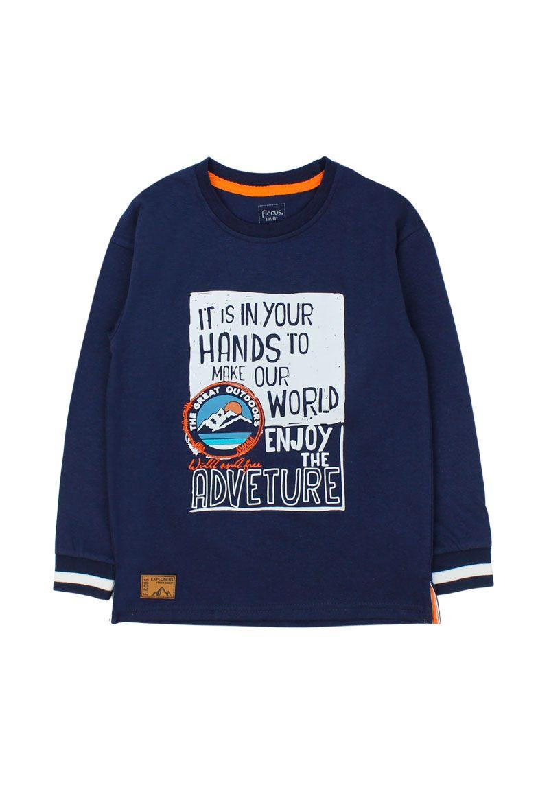 Polera kids niño puños foresta 230-0