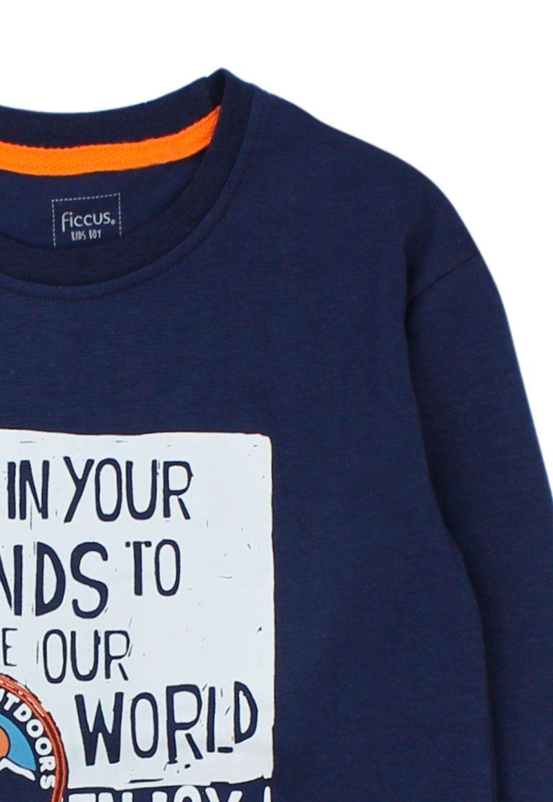 Polera kids niño puños foresta 230-2