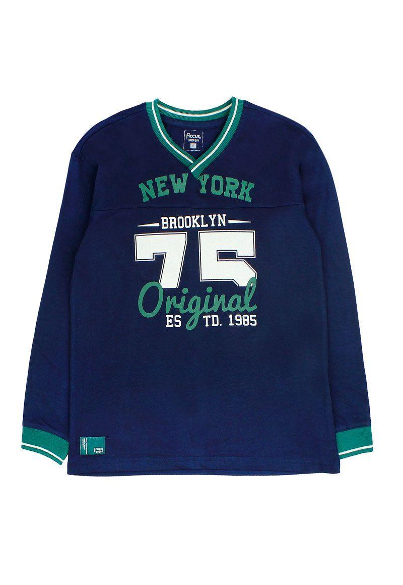 Polera jr niño cuello v squad 329-0