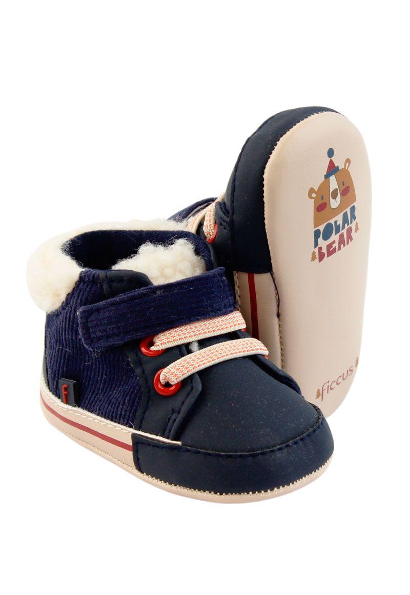 Botín velcro elástico bebé soft niño 814 W24d-3