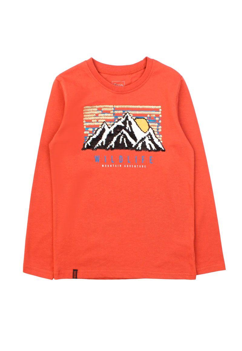 Polera kids niño lentejuelas day to day 726 W24-0