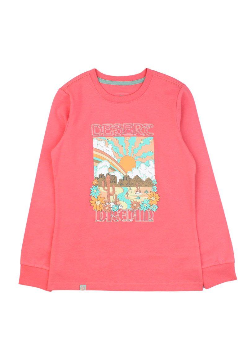 Polera niña upf estampada ficcustex 556-0