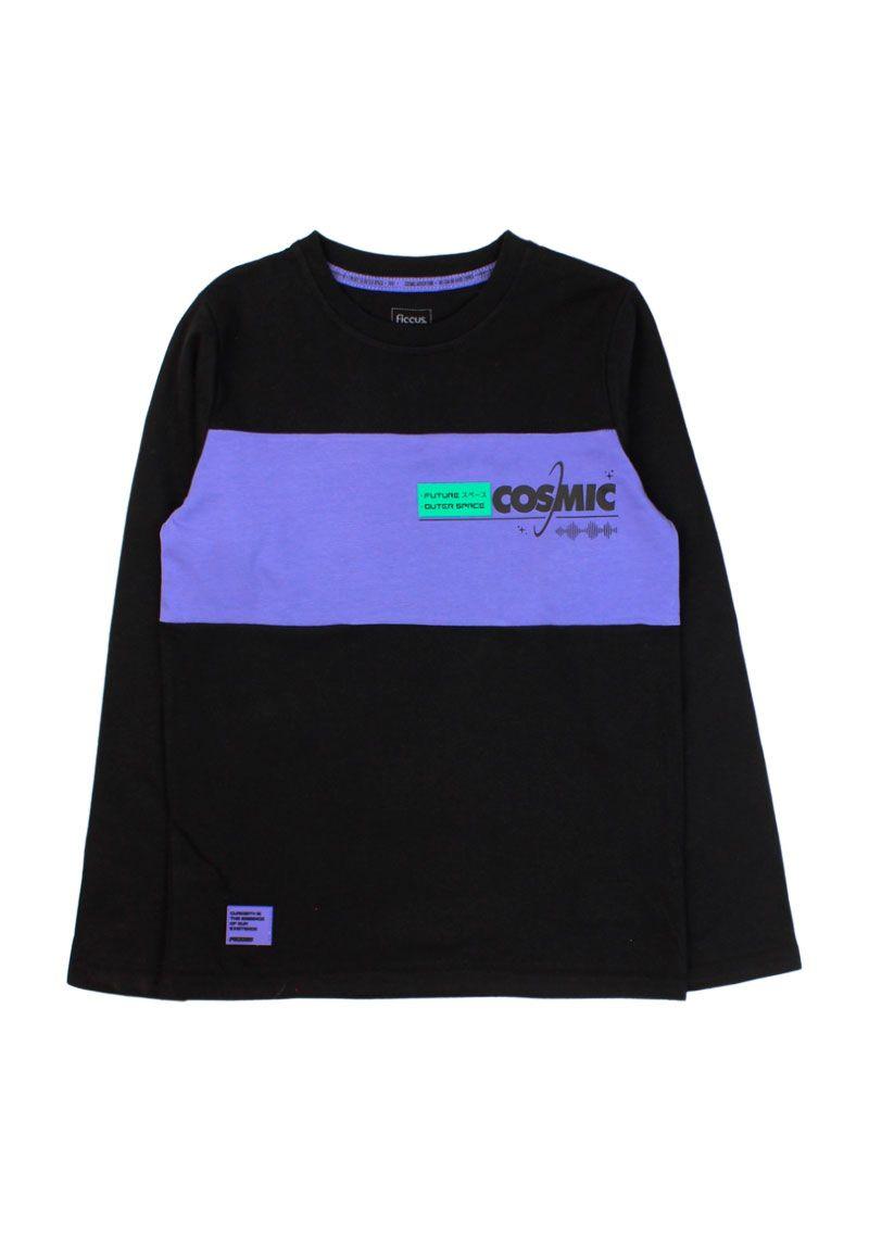Polera junior niño c/ cortes cosmic 335-0