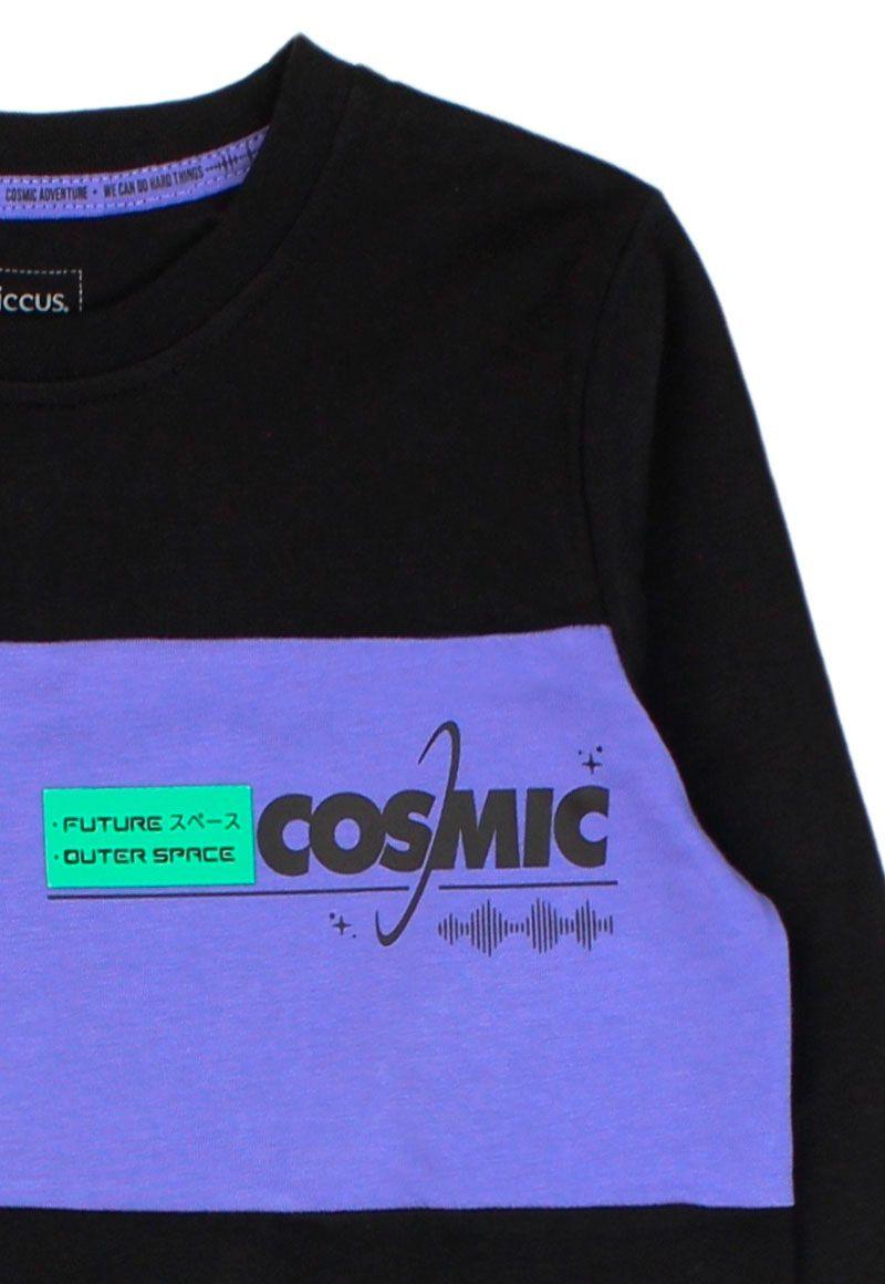 Polera junior niño c/ cortes cosmic 335-2