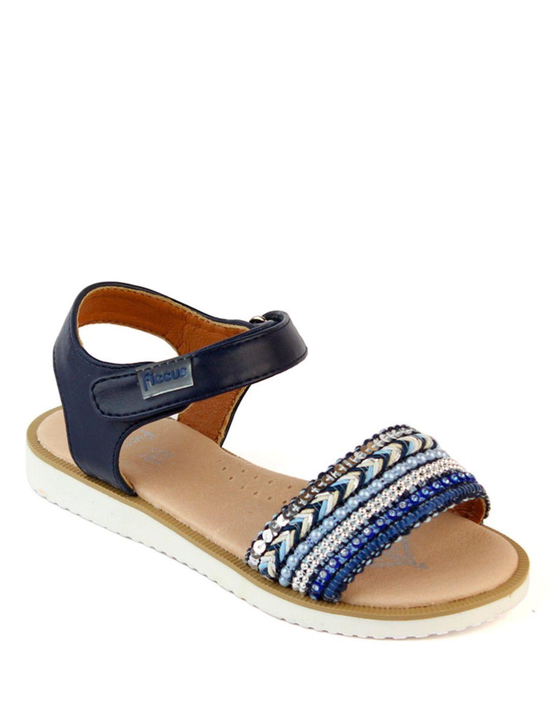 Sandalia Franciscana Velcro Acaminar Niña Ficcus-0