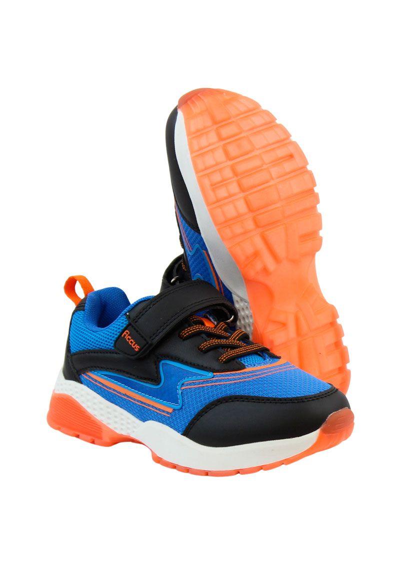 Zapatilla power ligths led velcro elástico junior niño 950-3