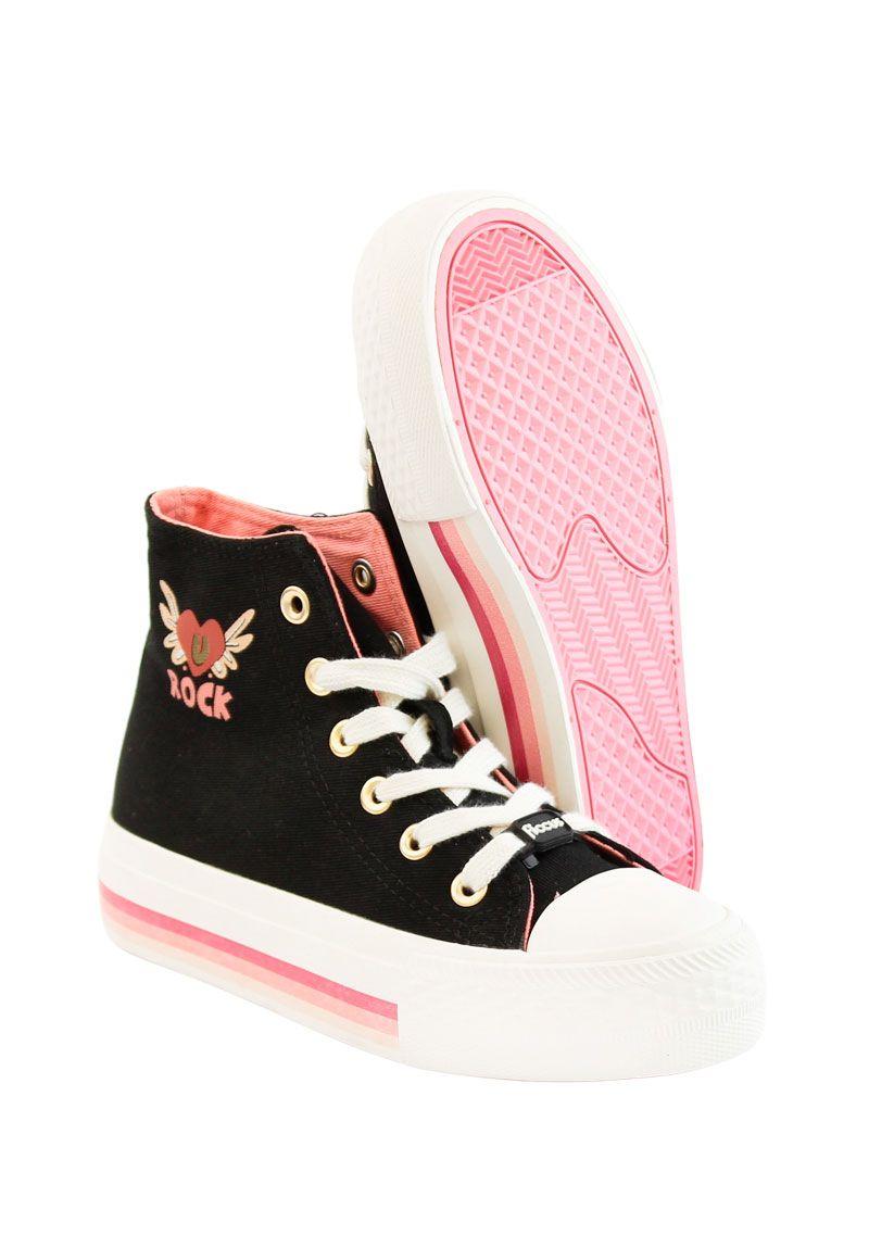 Zapatilla urbana caña cordón junior niña 905-3
