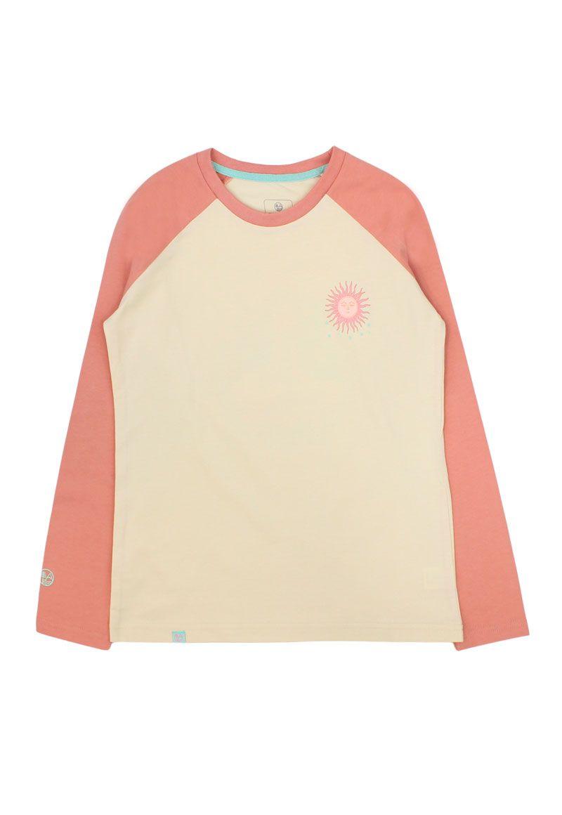 Polera niña manga  raglan ficcustex 557-0