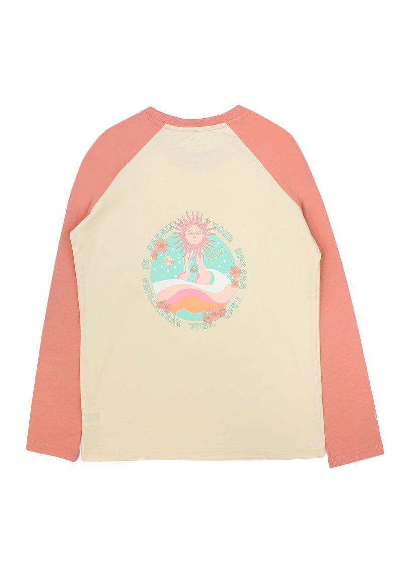 Polera niña manga  raglan ficcustex 557-1